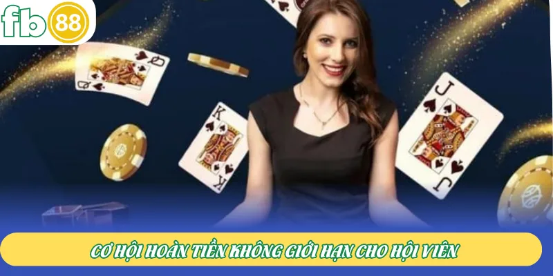 Cơ hội hoàn tiền không giới hạn cho hội viên