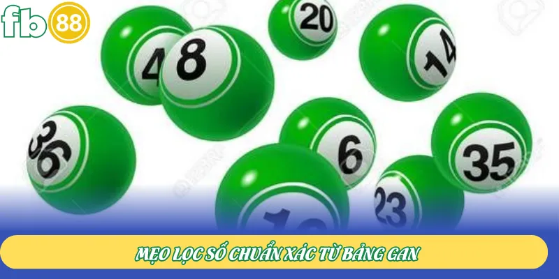 Mẹo lọc số chuẩn xác từ bảng gan